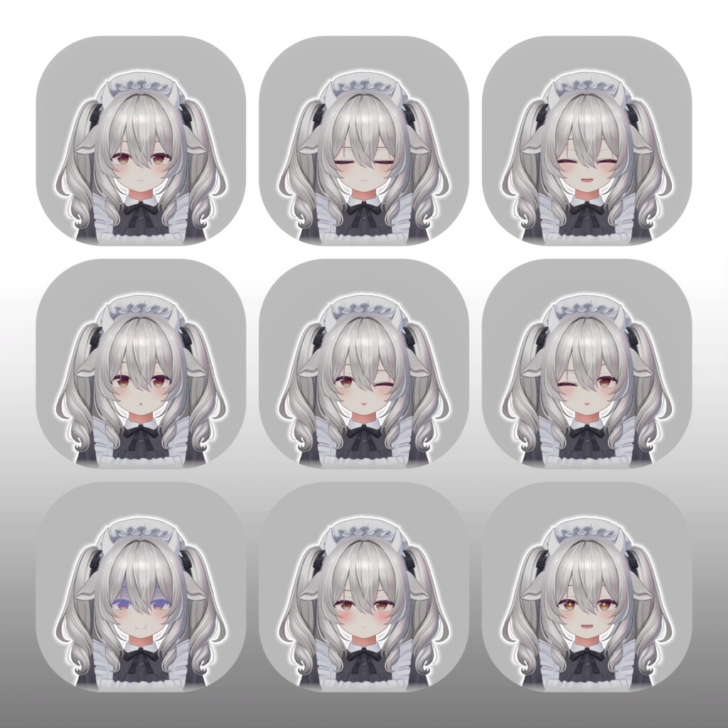 【ミルティナ/Milltina】表情(22種) + 破綻防止ブレンドシェイプ