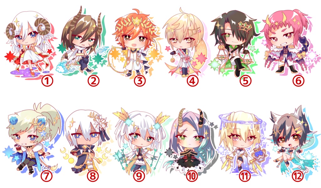 《ゴッドイーター》12星座モチーフ アクリルスタンド(全12種)