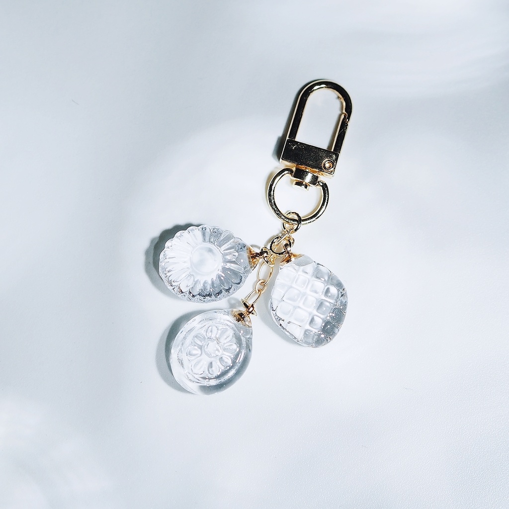 透明のドロップキャンディチャーム【カラー変更承ります。】