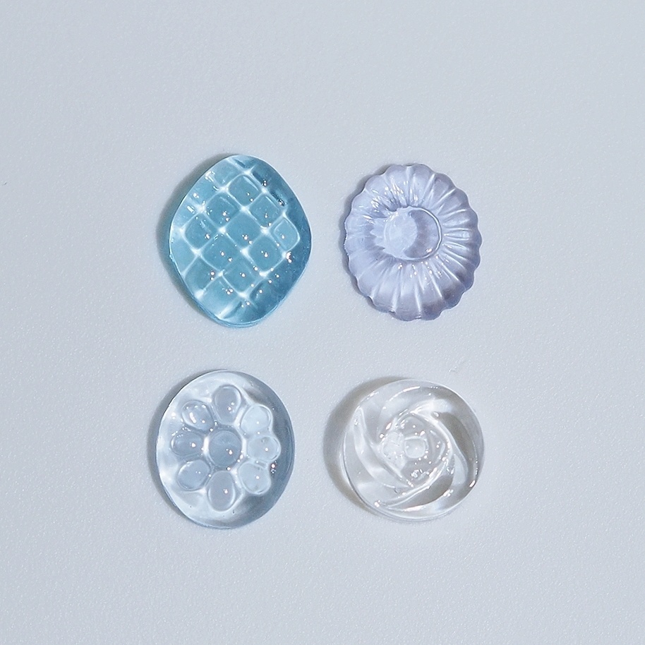 drop pierce~blue~【イヤリング変更可】4点セット