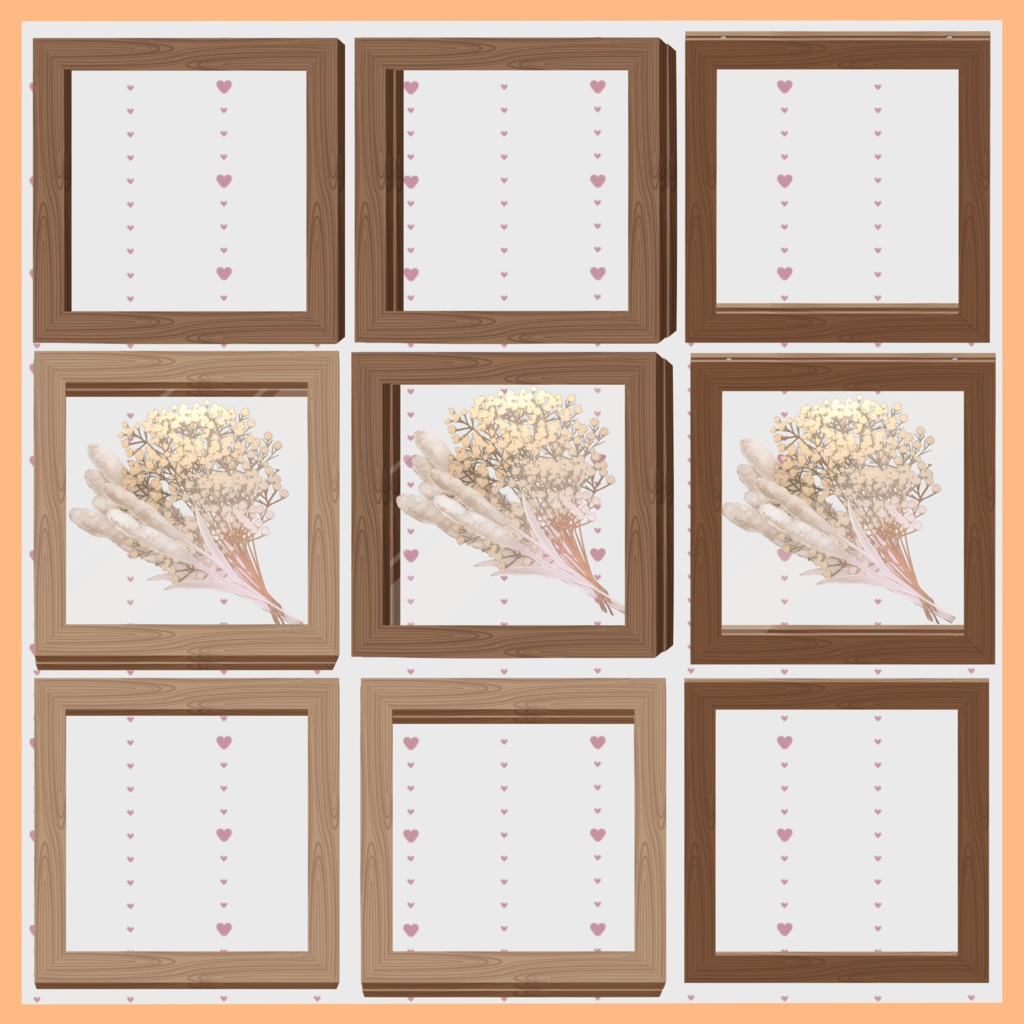 写真立て イラスト素材セット