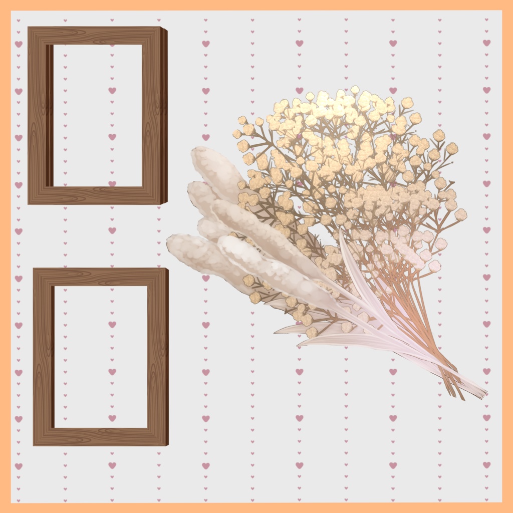 写真立て イラスト素材セット