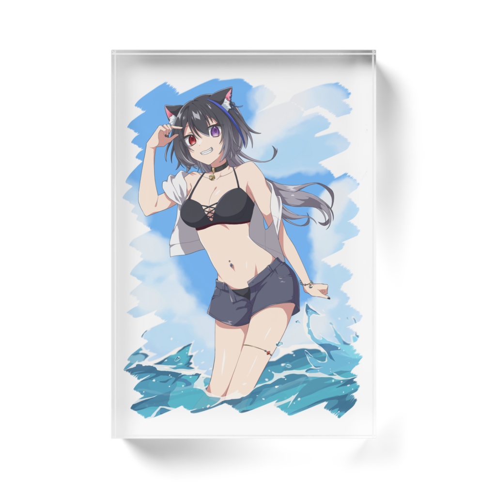 夏といえば海! アクリルブロック(クリア)