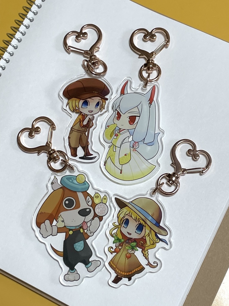 わくアニ&みつさとアクリルキーホルダー