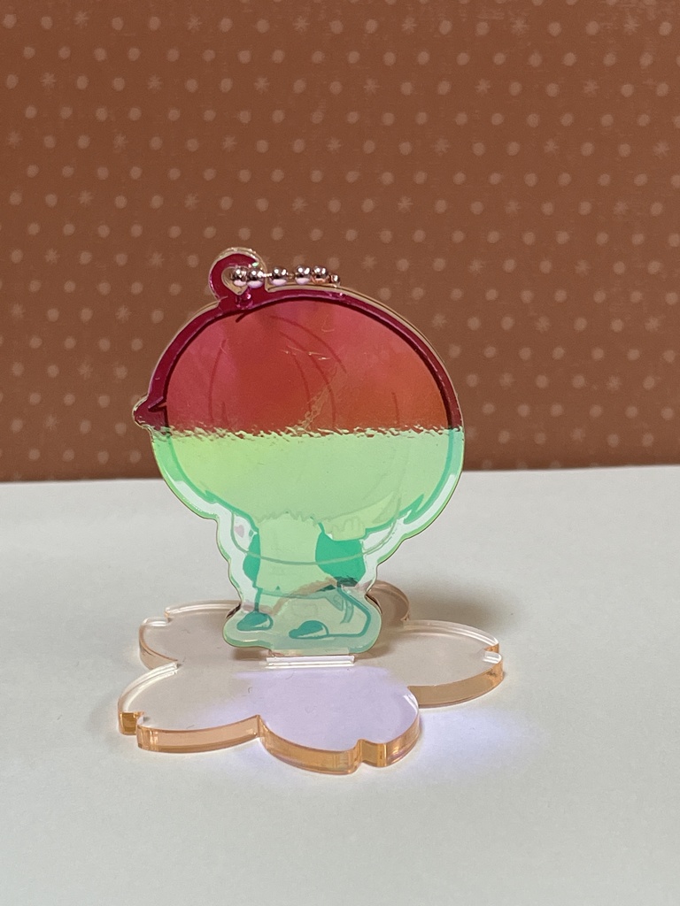 おすわり亀甲アクリルスタンド・アクリルキーホルダー