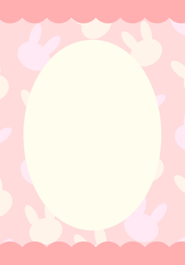 うさぎ柄アクスタ台紙