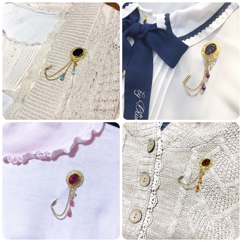 【欠け・キズ有】Growth:ユニットイメージピンブローチ(葉っぱ)