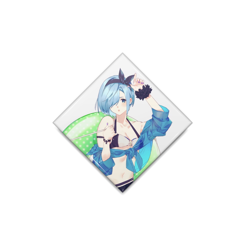 とりちゃん水着ver. 缶バッジ(ひし形)