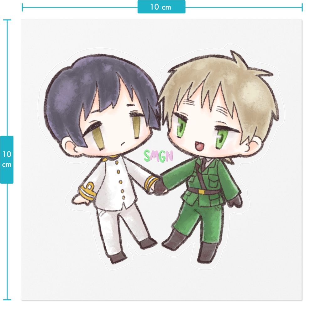 【ヘタリア】島国クリアステッカー