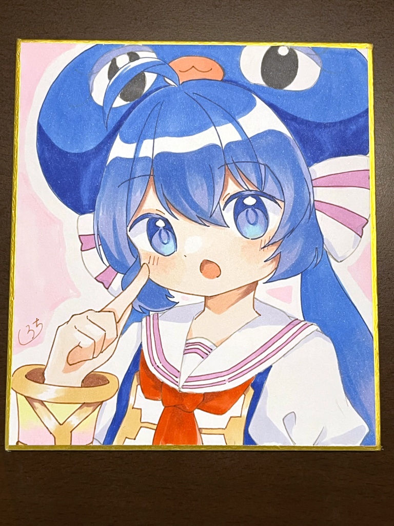 手描き色紙 音街ウナ V4sugar