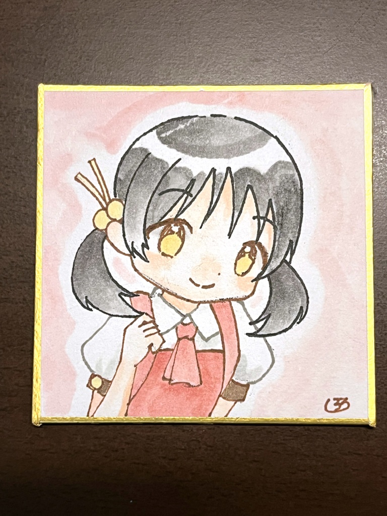 手描き豆色紙 ボーカロイドなど合成音声キャラ