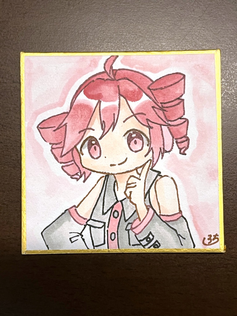 手描き豆色紙 ボーカロイドなど合成音声キャラ