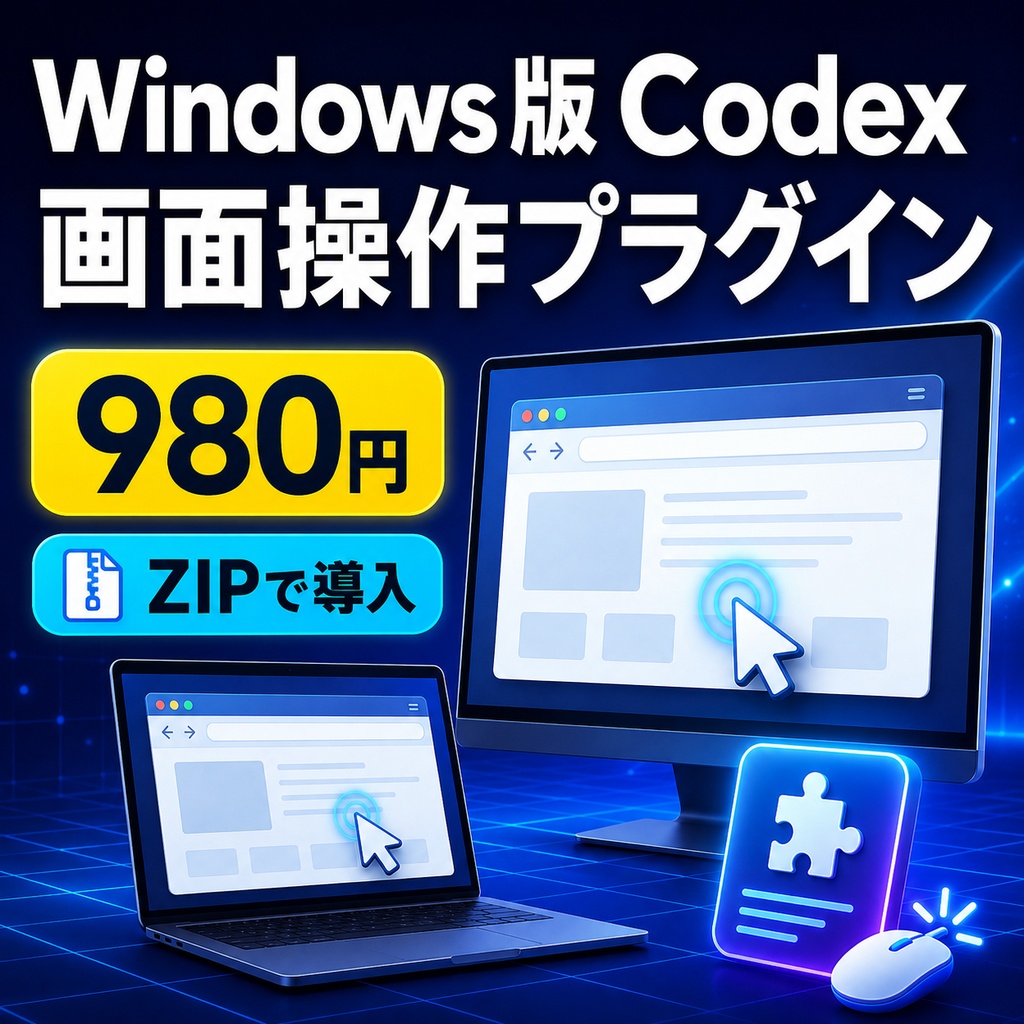 Windows版Codex用 Local Computer｜Chromeを画面操作できるローカルプラグイン