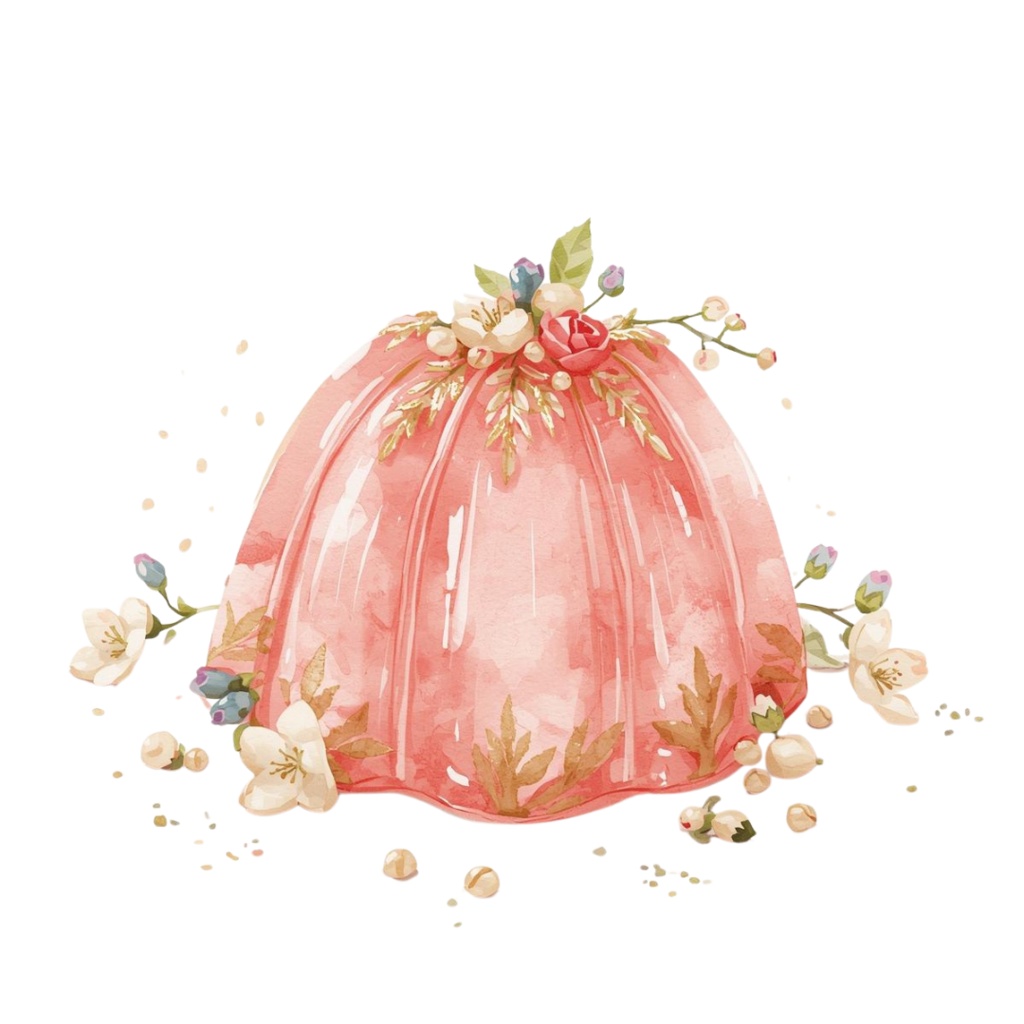 【水彩アンティーク】ピンクスイーツコレクション クリップアートセット Vol.1