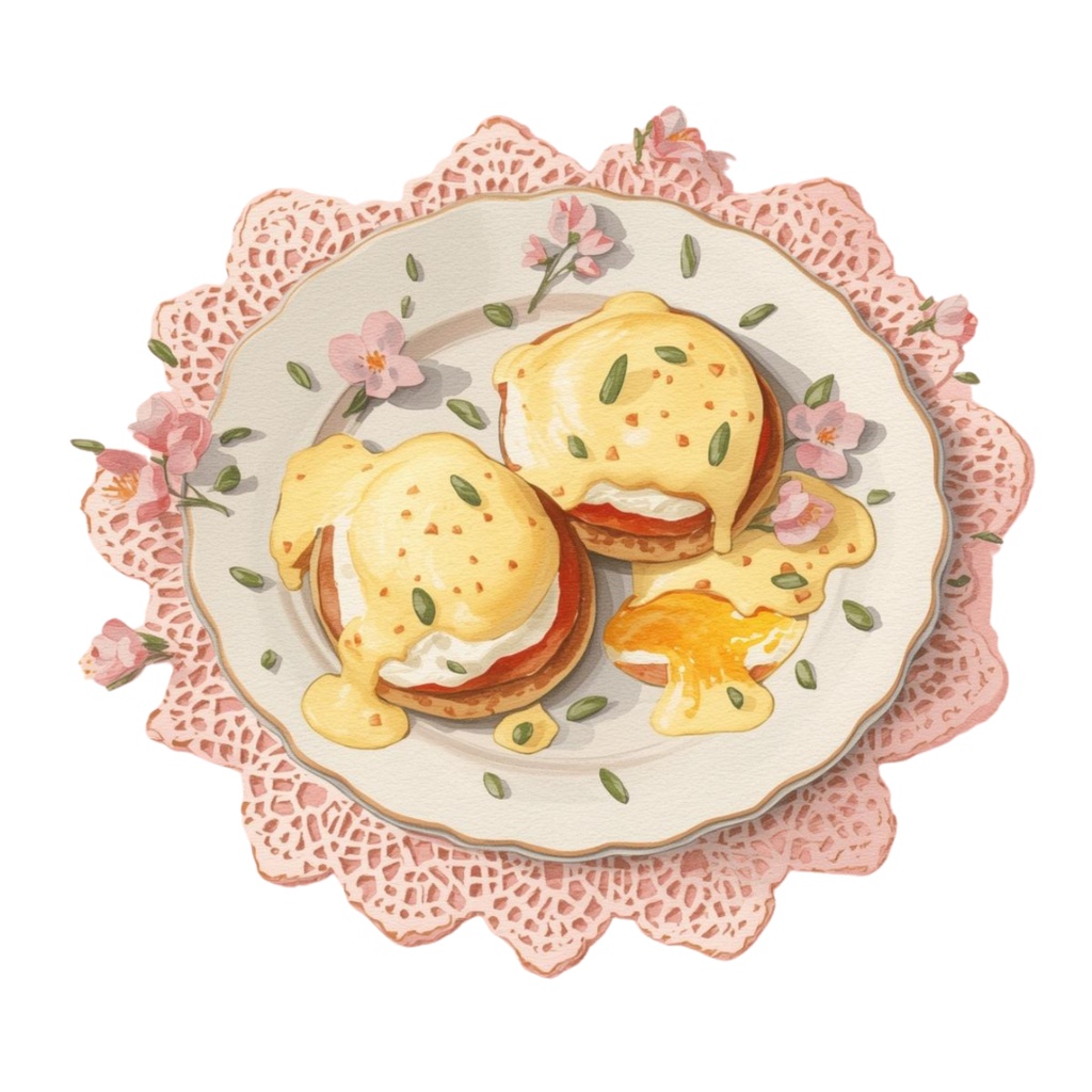 【水彩アンティーク】ピンクデリシャスフード クリップアートセット Vol.2