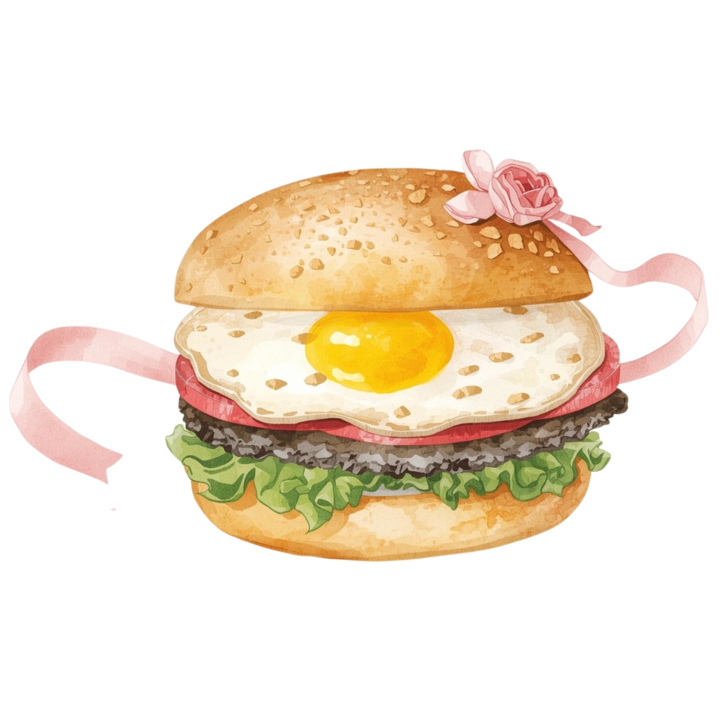 【水彩アンティーク】ピンクデリシャスフード クリップアートセット Vol.2