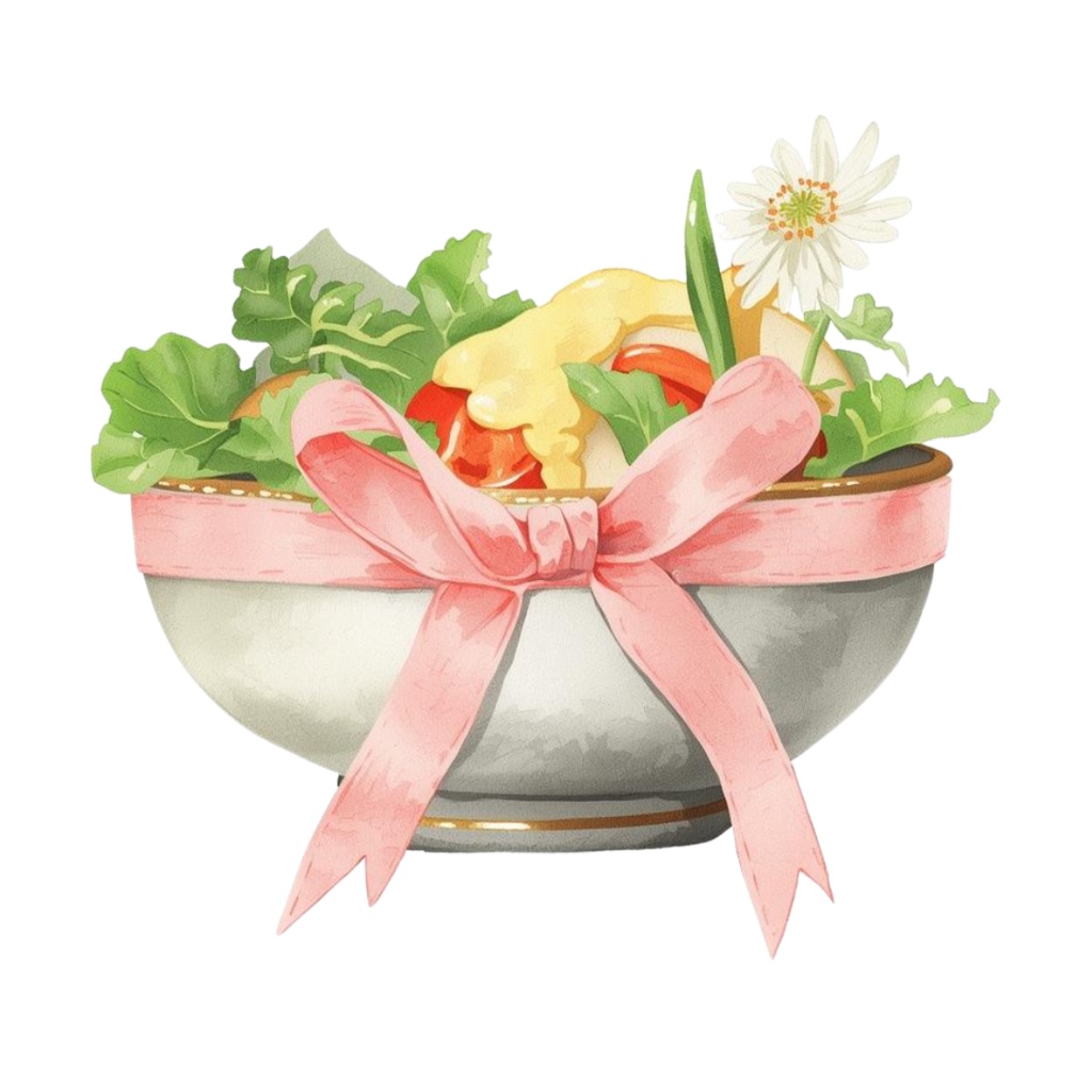 【水彩アンティーク】ピンクデリシャスフード クリップアートセット Vol.2