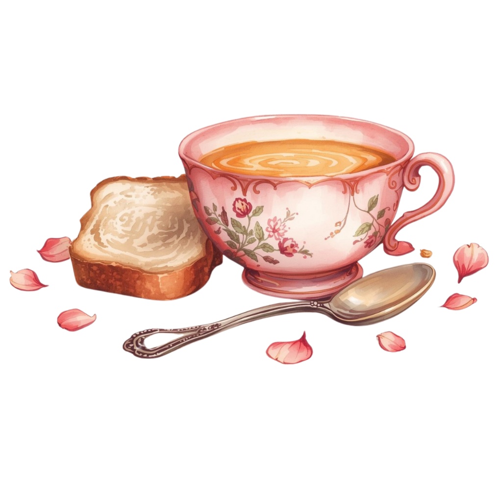 【水彩アンティーク】ピンクデリシャスフード クリップアートセット Vol.2