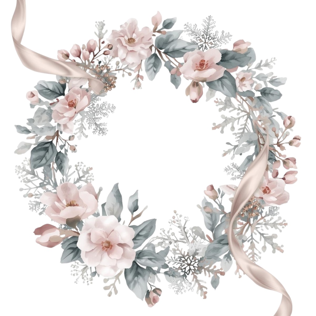 【水彩クリップアート】四季を彩るリースコレクション