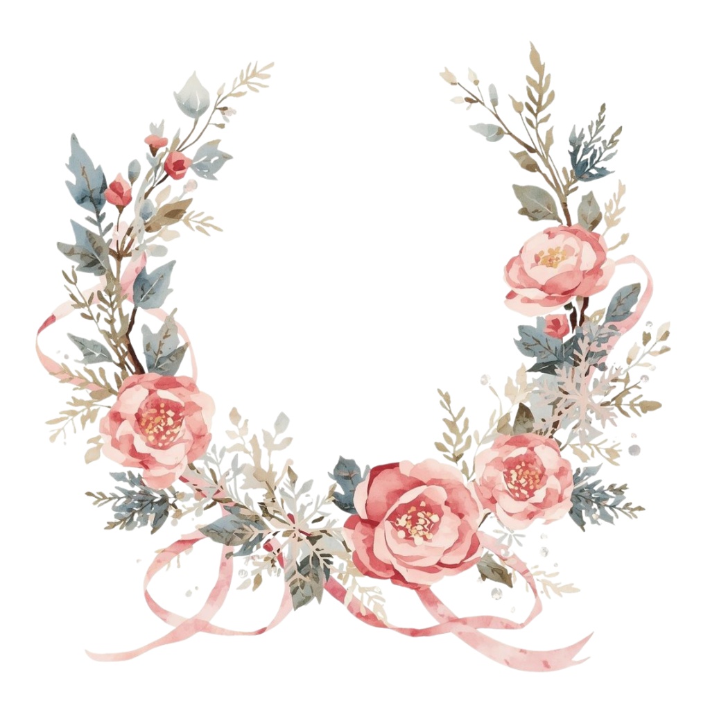 【水彩クリップアート】四季を彩るリースコレクション