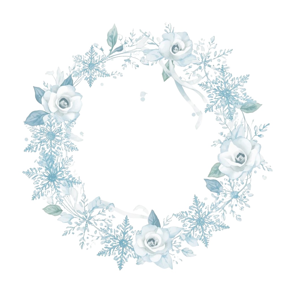 【水彩クリップアート】四季を彩るリースコレクション