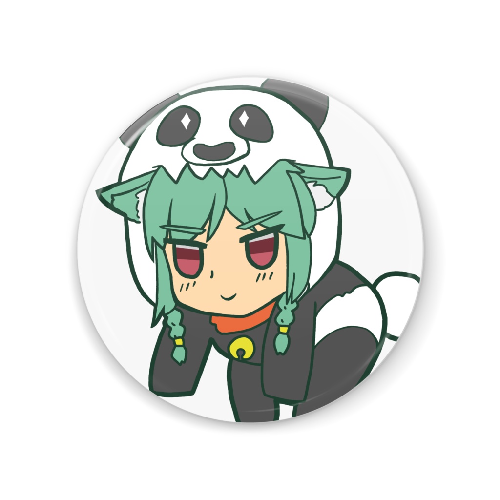 颯音パンダ缶ミラー