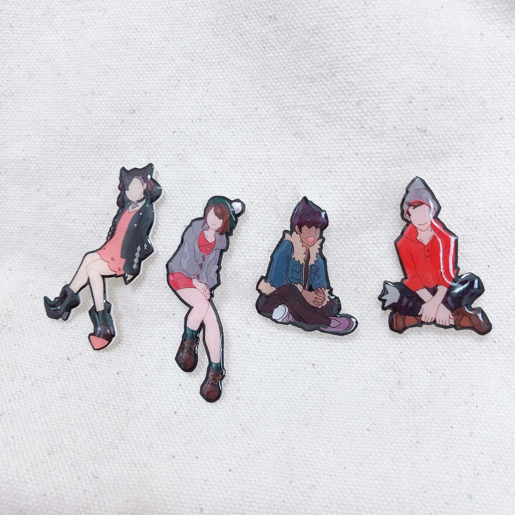 【バッジ】pkmn主人公・ホップ・ビート・マリイ各種