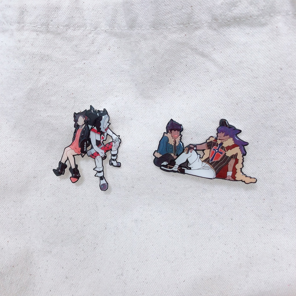 【バッジ】pkmn剣盾兄弟・スパイク兄妹各種