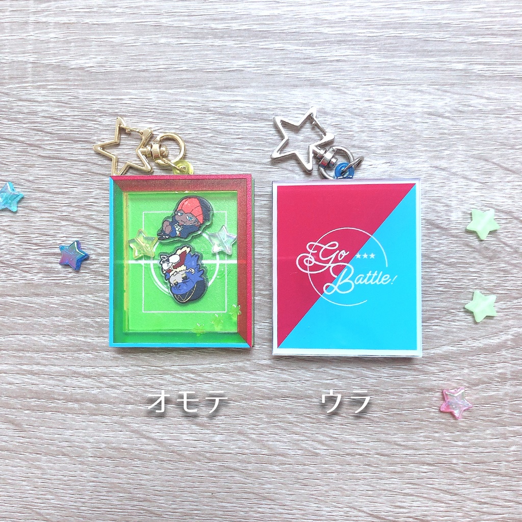 pkmnトレーナーバトルシャカシャカアクキー(dnd VS kbn)