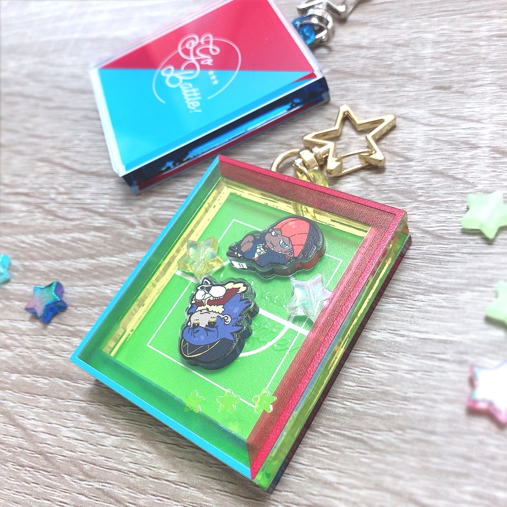 pkmnトレーナーバトルシャカシャカアクキー(dnd VS kbn