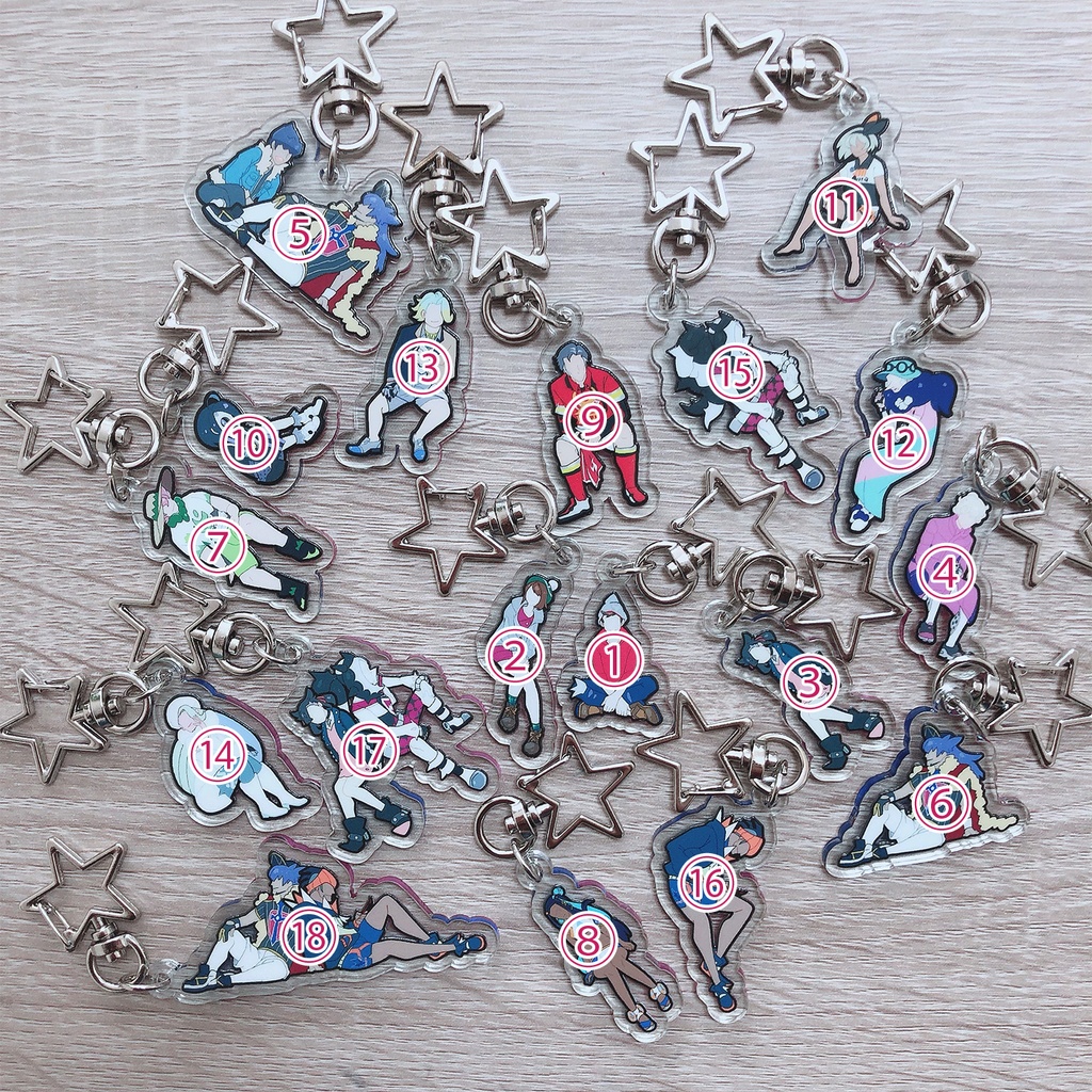 【アクキー】pkmnトレーナー・ジムリなど各19種類