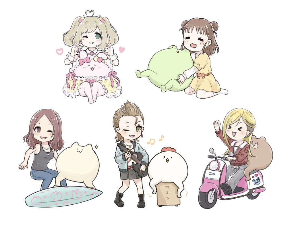 脚生えた生物 x 担当コラボステッカー