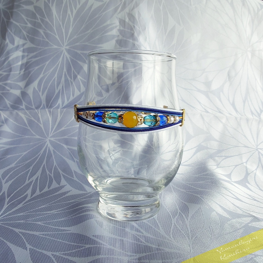 天然石*水引ブレスレット