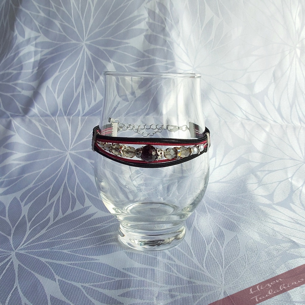 天然石*水引ブレスレット