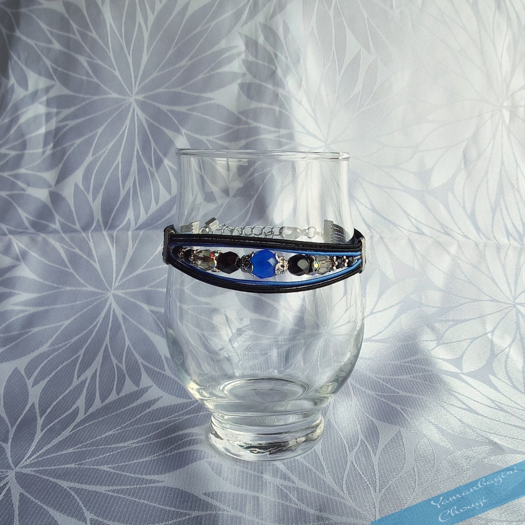 天然石*水引ブレスレット