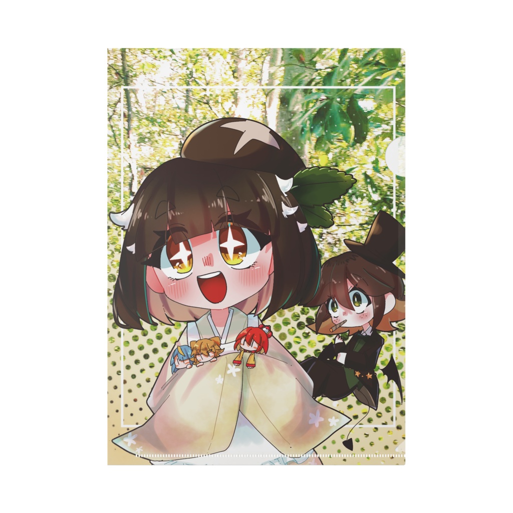 【ソルサビラの森】宮崎ズクリアファイル【きのこ擬人化】