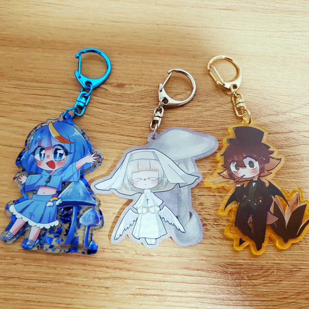 【きのこ擬人化】アクリルキーホルダー【ソルサビラの森】