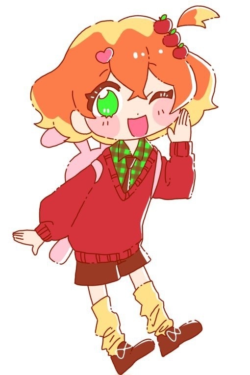 【非公式】りんごとうさちゃんミニアクキー