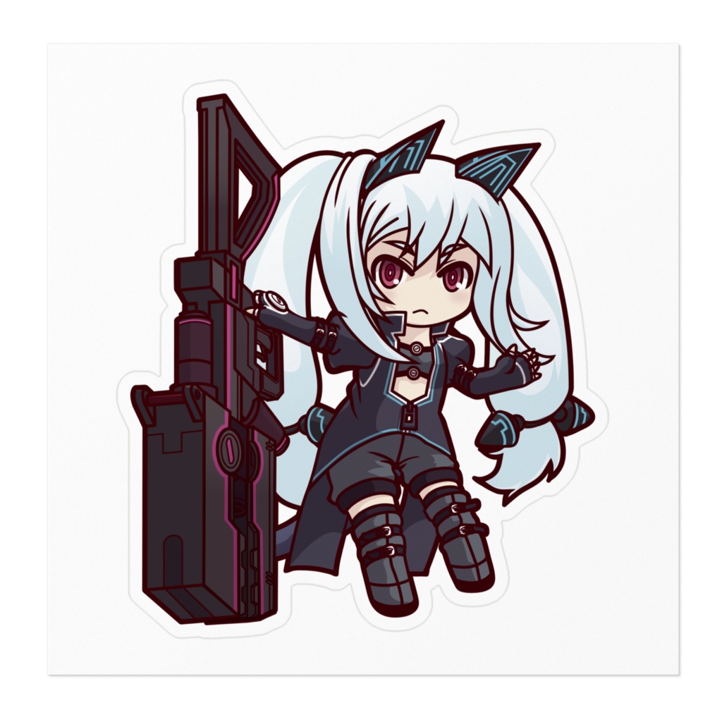 【霧島レイ】デフォルメステッカー(変身ver.)