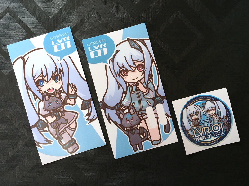 霧島レイ オリジナルlvr 01用イラストステッカー 3枚セット 無限の天撃 Booth Booth