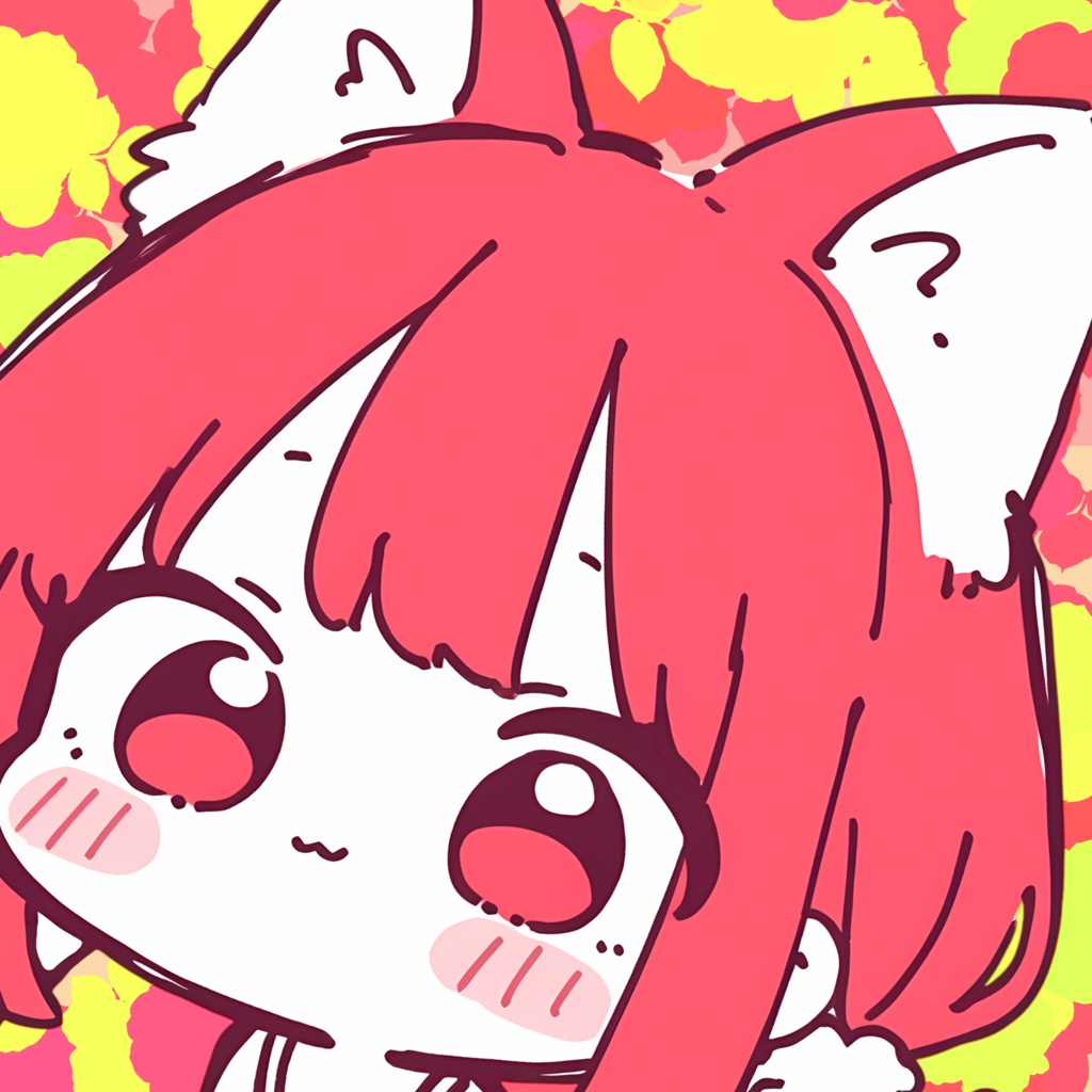 [PNGTUBER] RedCat | pngtuber ready to use, veadotube mini, streamer, twitch, youtube, cute,