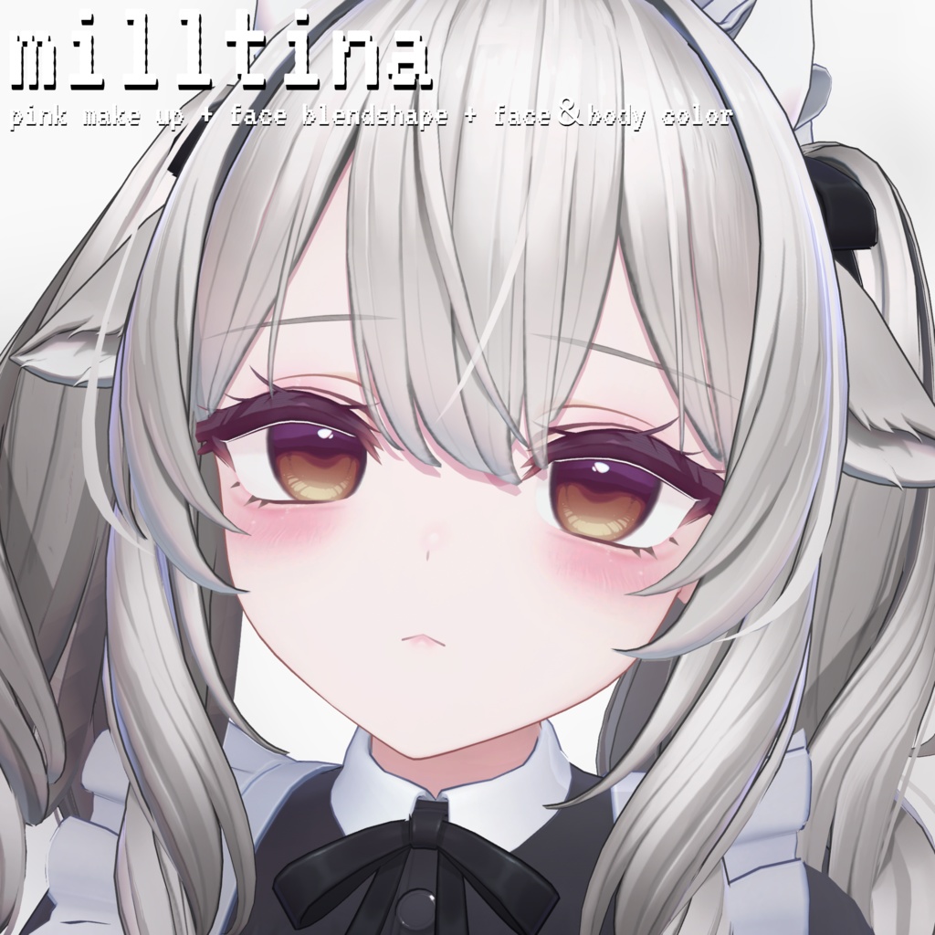 ［ミルティナ］milltina pink make up + face blendshape  + face＆body color ♡ ミルティナ ピンク メイクテクスチャ フェイス ブレンドシェイプ ボディテクスチャ