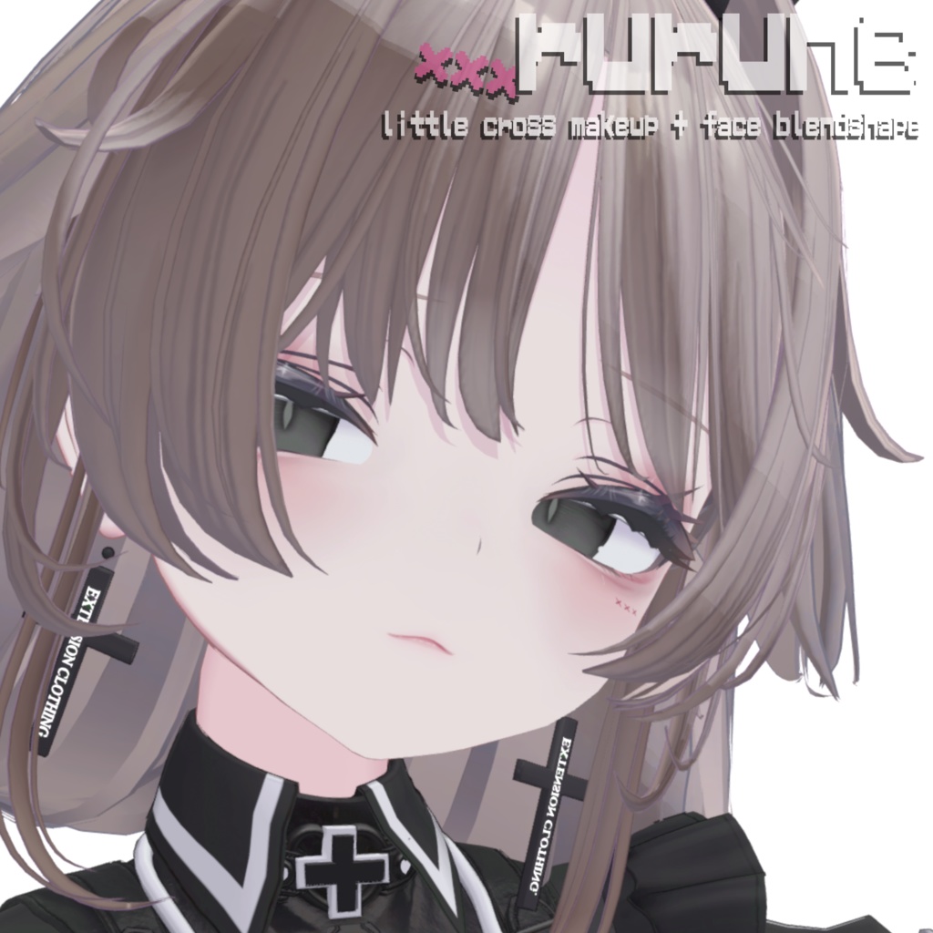 ［ルルネ］ rurune little cross makeup+ face blendshape  ♡ ルルネ メイクテクスチャ フェイスブレンドシェイプ