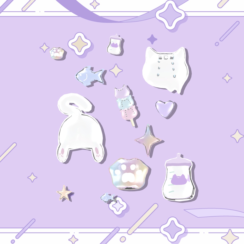 3000 followers thx! ♡ bon!seal accessory