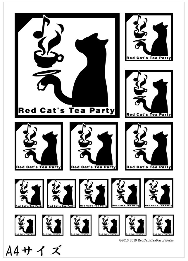 赤猫茶会オリジナルシンボルシール