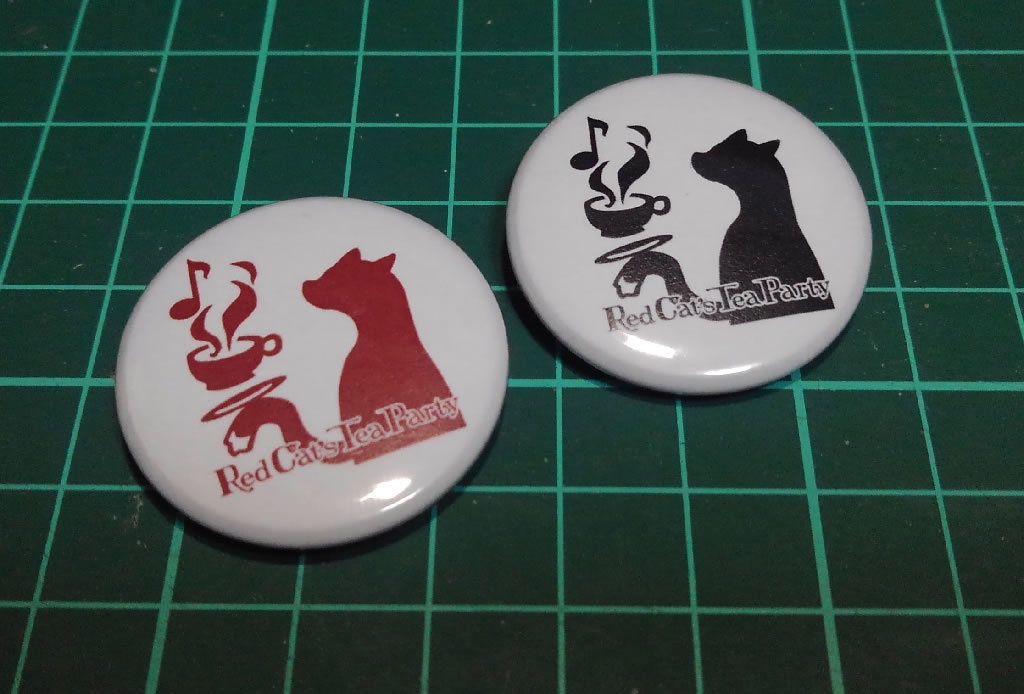 赤猫茶会缶バッジ