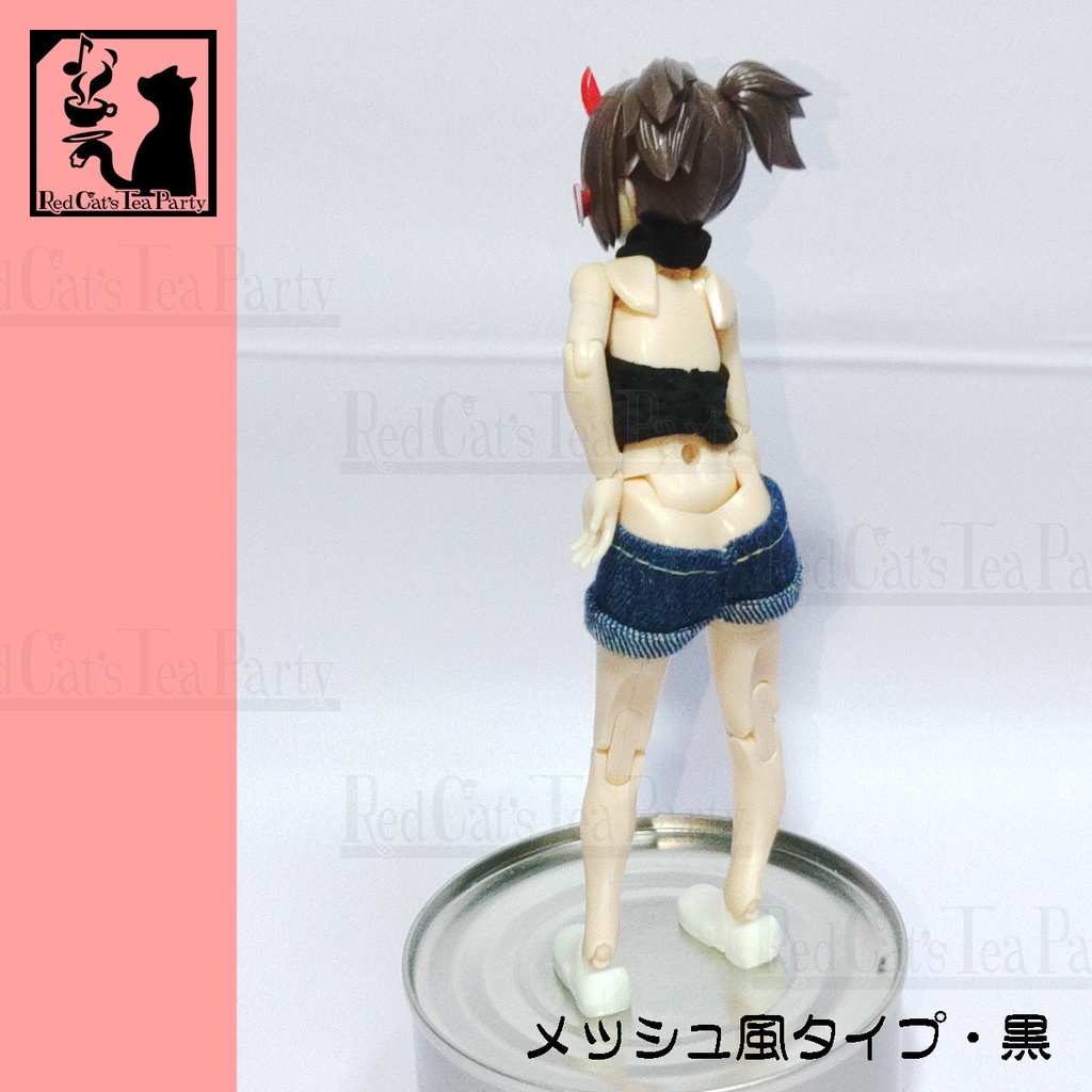 オフショルダータートルネックトップス・黒