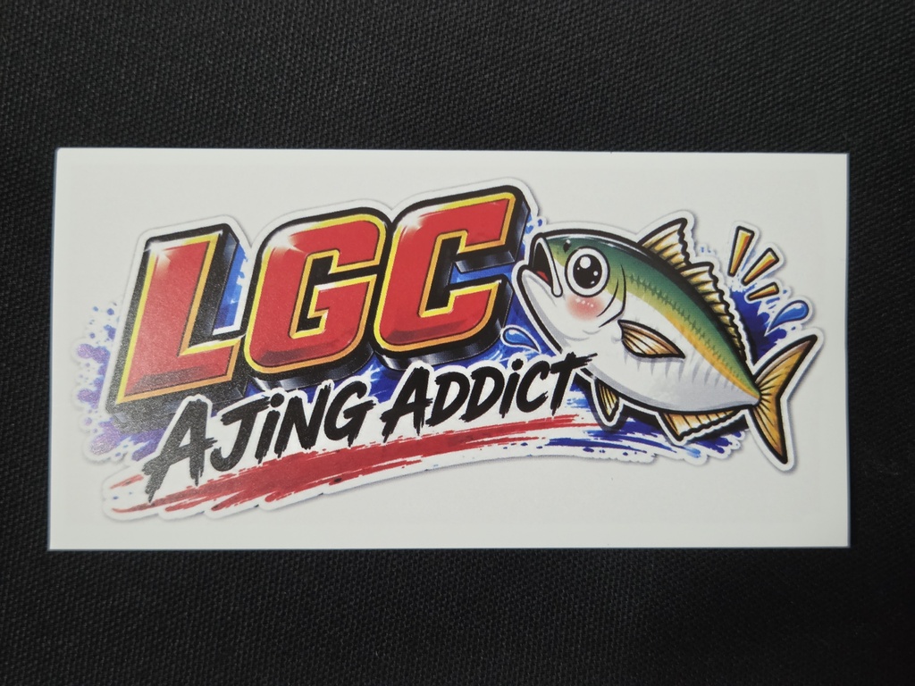 LGC AJING ADDICT ステッカー　1枚