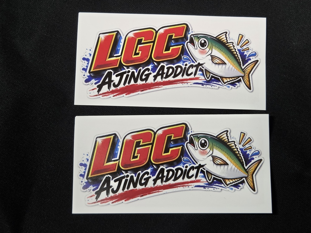LGC AJING ADDICT ステッカー　２枚セット