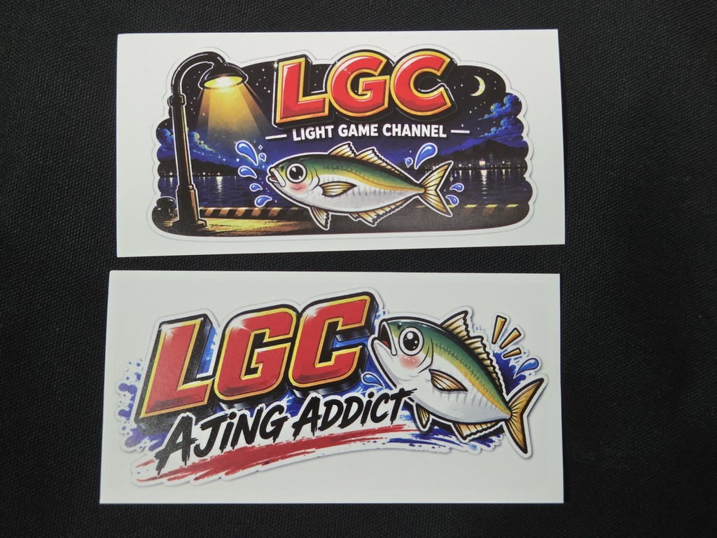 LGC 新オリジナルステッカー 各1枚の合計2枚セット
